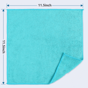 11.5" X 11.5", 8-Pack Cleaning Cloths, 4 Assorted Colors