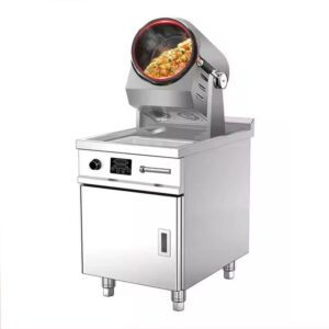 Robot da cucina automatico Wok da 50 kg - Elaborazione alimentare multifunzionale per cucine centrali