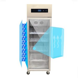 Attrezzatura di refrigerazione per la fermentazione dello yogurt commerciale a porta singola da 288 litri, regolazione di un grado, controllo automatico della temperatura per la produzione e lo stoccaggio di yogurt commerciale