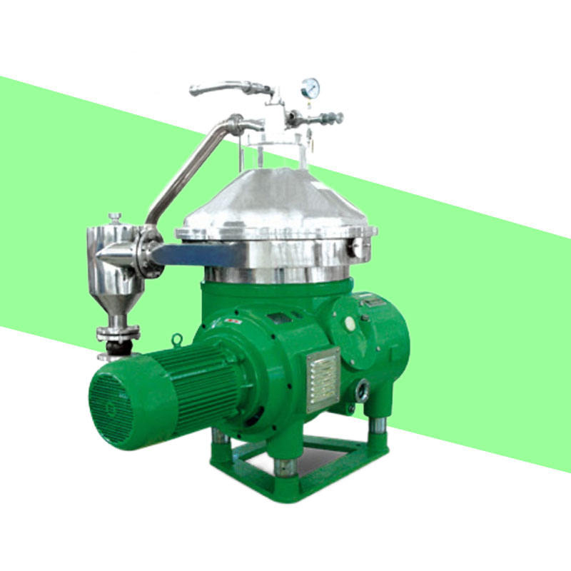 Besteht aus einer Trenntrommel aus Edelstahl (mit Scheibenstapel), einem Antriebsmotor und einem Sockel.