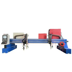 50mm Thick Plate Gantry Plasma Oxy Flame Cutting Machine