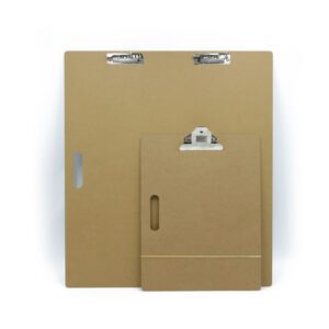 Boards Tragbares Zeichenbrett aus Holz, Skizzierbrett mit Clips und Gummiband