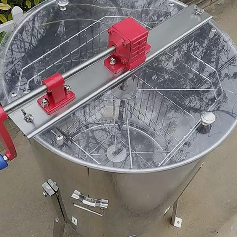 Nuova centrifuga elettrica in acciaio inossidabile vista dall'alto