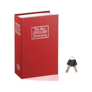 Großer, individueller Safe in Buchform, roter Wörterbuch-Safe für Kinder