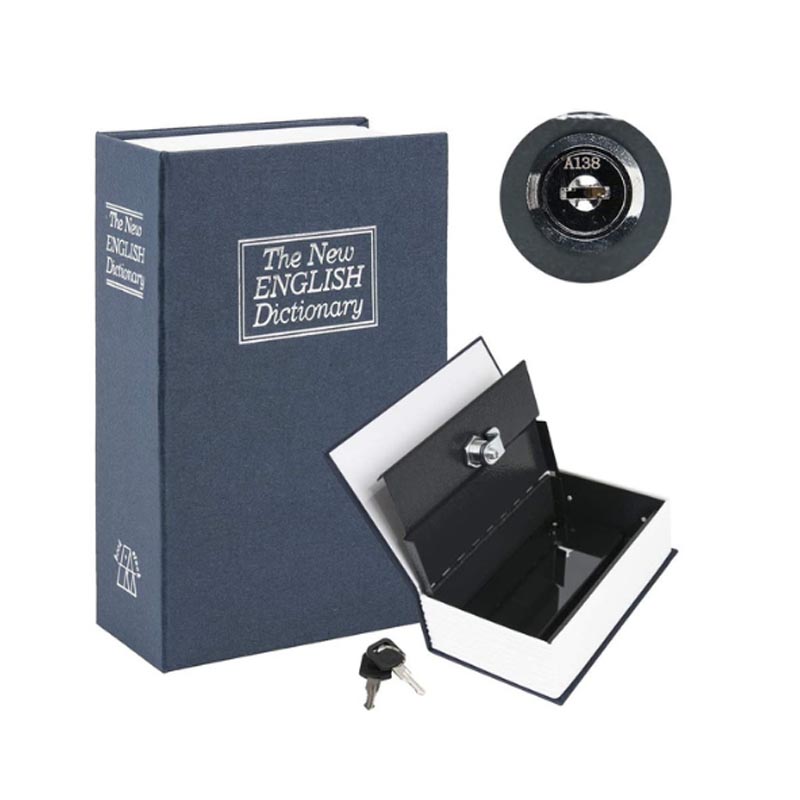 Cassaforte per bambini a forma di libro personalizzata di grandi dimensioni con dizionario rosso e diagramma di apertura