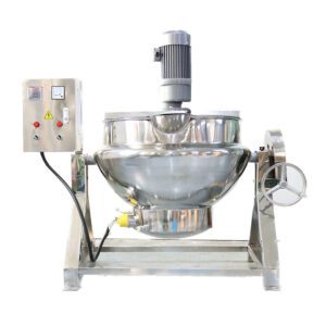 Miscelatore da cucina in acciaio inossidabile da 200 litri con bollitore con rivestimento inclinabile per produttore di prodotti alimentari