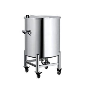 Serbatoio di stoccaggio per crema da 200 litri – Studi cosmetici, sigillato e privo di contaminazione