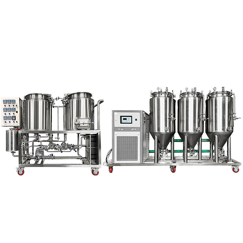 Attrezzatura per distilleria Nano Brewery da 200 litri – Sistema chiavi in mano con fermentatore conico