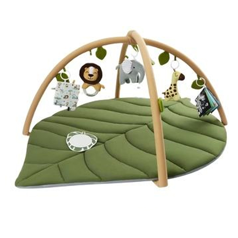 Faltbare Matte: Babyblattförmige Spielbodenmatte, tragbare, sichere Krabbelmatte