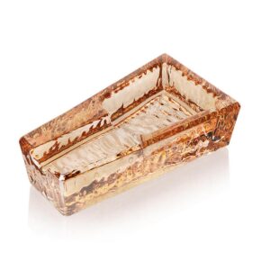 Luxury Square Crystal Glass Cigar Ashtray, Unique and Classic Design