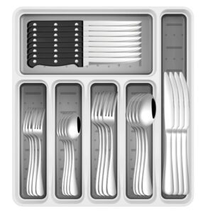 49-piece stainless steel cutlery set with storage box