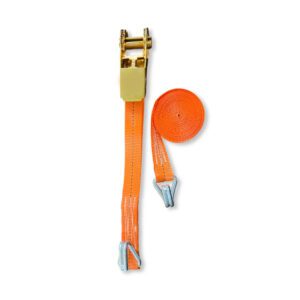 Heavy Duty Ratchet Tie Down Straps with J-Hooks for Secure Cargo Control