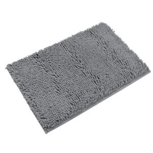 12″x19″PVC Anti-Slip Chenille Floor Mats for Luxury Bathroom and Shower