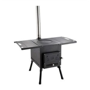 Outdoor-Kochausrüstung Tragbarer Camping-Holzofen für effizientes Kochen in der Wildnis