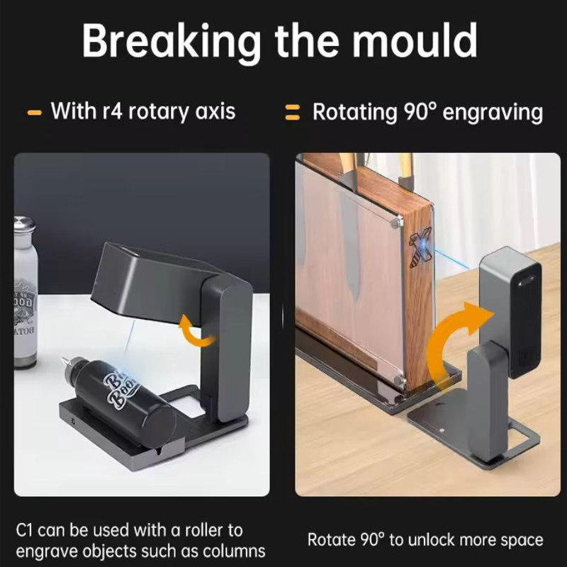 L'attrezzatura laser è adatta per la personalizzazione del prodotto, la numerazione degli utensili e l'incisione del nome del regalo