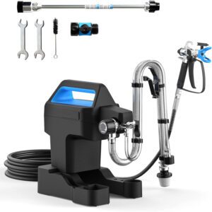 Spruzzatori di vernice airless portatili, spruzzatore domestico fai da te a pulizia rapida da 5 galloni