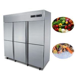 Frigoriferi commerciali con congelatore superiore Frigorifero in acciaio inossidabile da 1350 litri centigradi