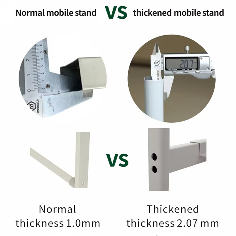 Diese Whiteboard-Staffelei ist aus dickem Material gefertigt und langlebig.