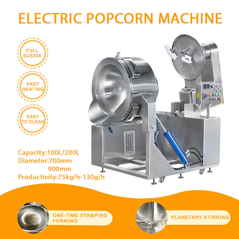 elektrische Popcornmaschine mit automatischem Mischsystem