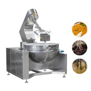 Miscelatore da cucina con rivestimento a vapore da 100 litri, attrezzatura per il controllo della temperatura commerciale