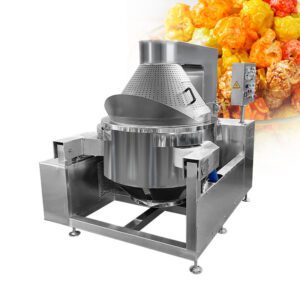 Kommerzielle elektrische Popcornmaschine mit Edelstahlkessel und LED-Anzeige