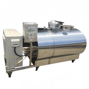 Horizontaler Milchkühltank aus Edelstahl (1000 l) für die Joghurtverarbeitung