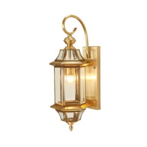 Outdoor Lighting  Retro Aluminum Glass Outdoor Lamp LED Wall Mounted Garden