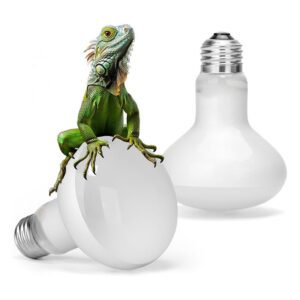 100W Heat Bulb Lizard Turtle Snake UVA Daylight 2 Pcs Set
