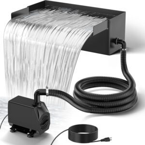 Attrezzatura per laghetti: pompa per acqua silenziosa da 2000 galloni, set in acciaio inossidabile