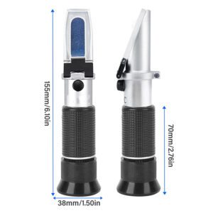 Hand Held Grape & Alcohol Refractometer for Winemakers Has Three Scales