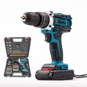 Impact Drill Set New Power Tool Includes Screwdriver Set