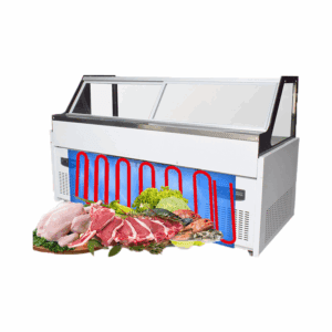 2~8℃ Deli Display Cabinet-Air Cooling