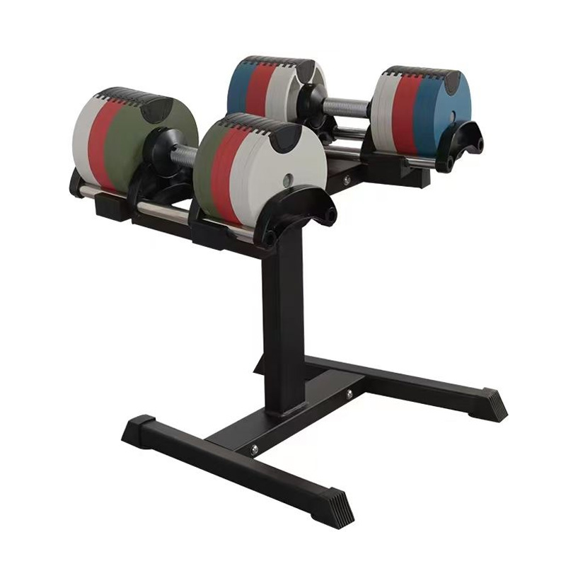 This adjustable dumbbell is a commercially available strength training device.
