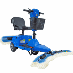 Electric dust sweeper, drivable, easy to clean