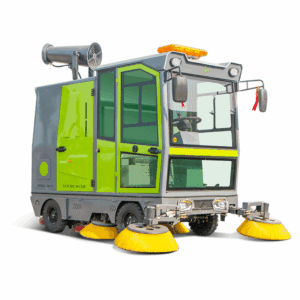 Electric floor sweeper, suitable for factory use, drivable