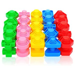 Jumbo Nut and Bolts Toy – Learning Fine Motor Development Set