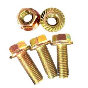 Premium M6 M10 Brass Black Flange Head Nut and Bolts Set