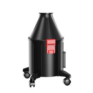 Raccoglitore a secchio con ruote per montaggio a parete con aspirapolvere ciclonico multifunzione