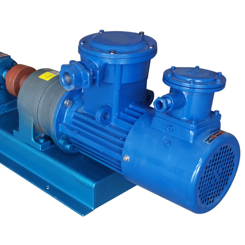 Pompa a vite ad alta temperatura e alta pressione per il trasferimento di sostanze chimiche fortemente acide.