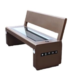 Multi-Function Smart Stainless Steel Outdoor Seating Bench