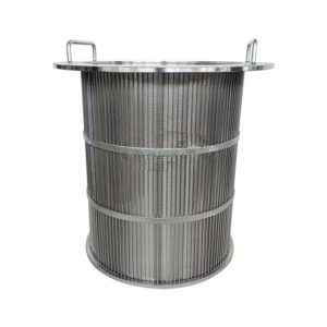 Sintered Pleated Mesh Basket Filter Melt Filtration Cylindrical