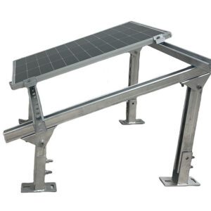 The carbon steel U-shaped bracket of the rooftop solar power system is used for installing solar panels.