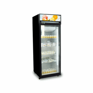 2-8°C Upright Glass Door Refrigerator - Beverage Storage