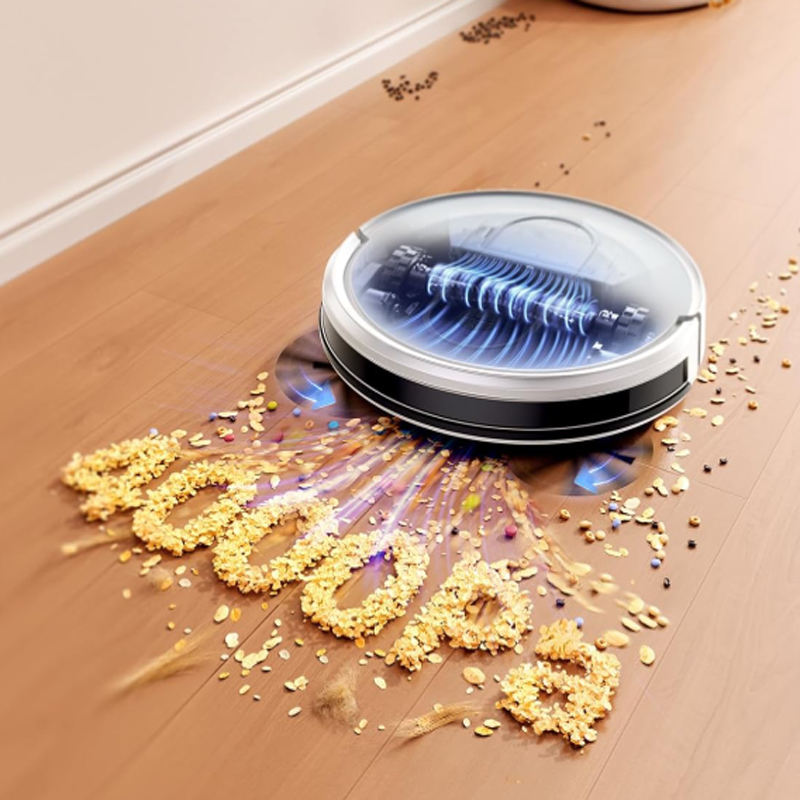 Il vantaggio principale di questa macchina per pavimenti è la sua potente aspirazione da 4000 Pa.