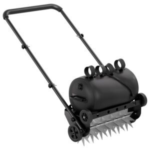 Push Spike Lawn Aerator with Weight Bag Gardening Equipment