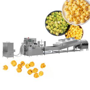 Linea di produzione automatica di popcorn da 10 m per uso commerciale