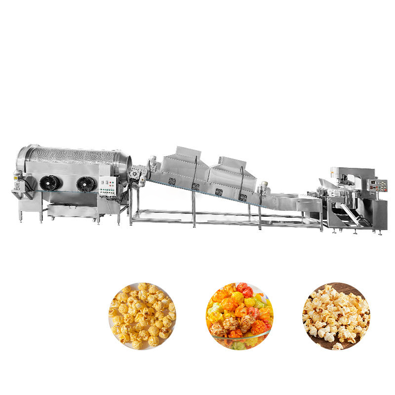 Linea completa di produzione di popcorn da 9 m per fabbriche di snack