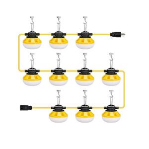 100ft LED Construction String Lights 50W Job Site Lighting