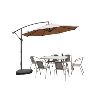 8-Rib All-Iron Banana Umbrella Suitable For Garden And Beach