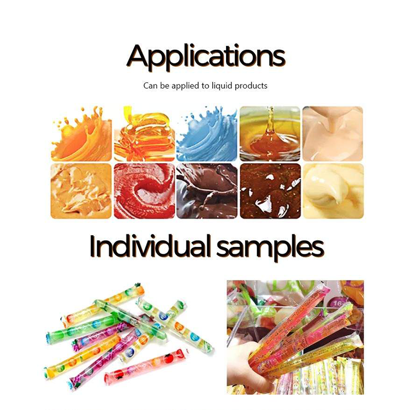 The automatic juice packaging machine has a high level of automation.